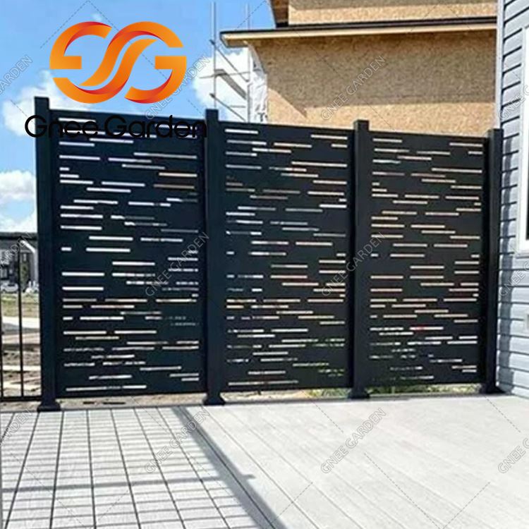 Recinzione moderna in acciaio Corten