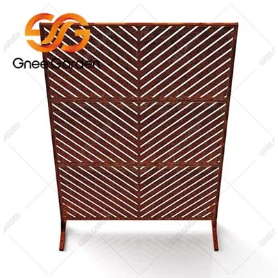 Schermi in Corten tagliati al laser