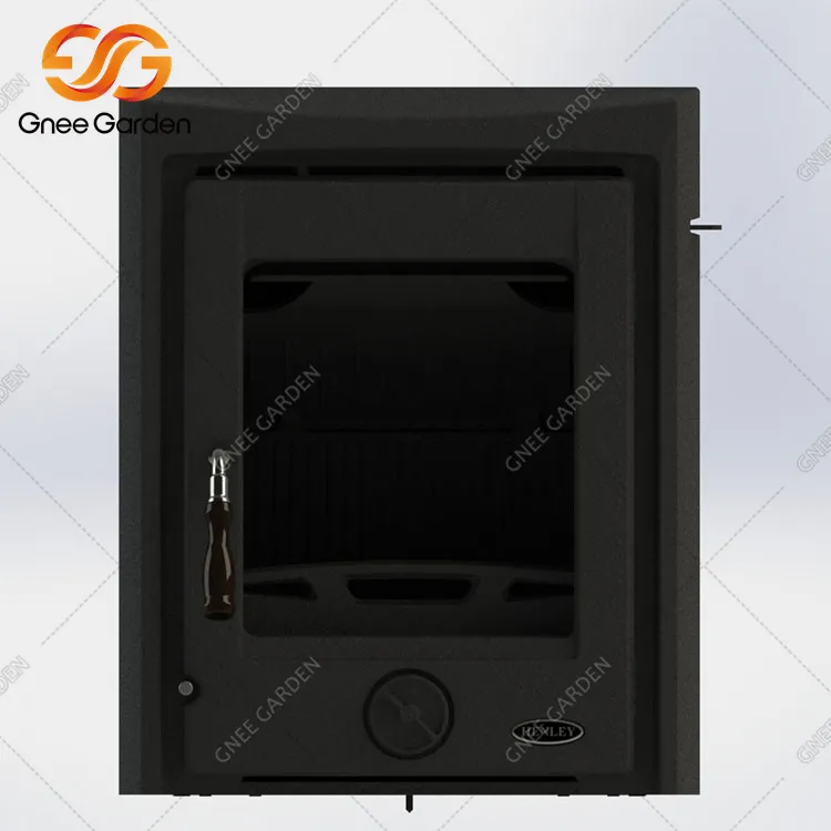 Camino con bruciatore a legna in ghisa