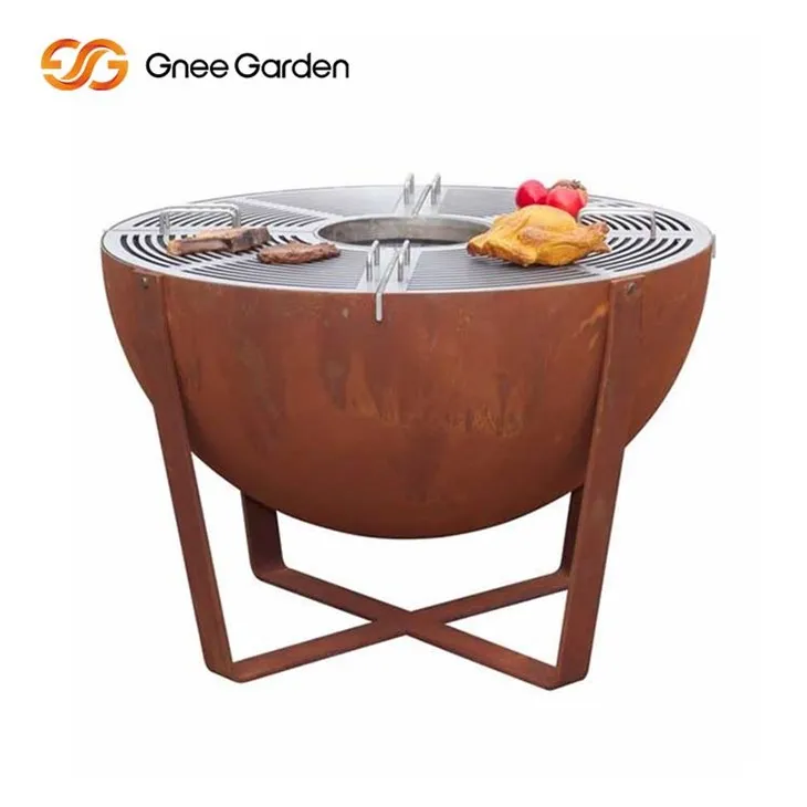 Griglia per barbecue in acciaio Corten della serie Classic
