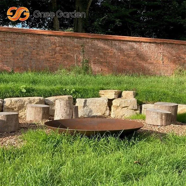 Design moderno per il fuoco moderno Corten in acciaio