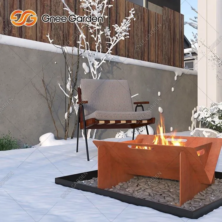 Corten Fire Pit Gas Propane