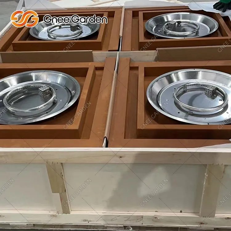 Corten Fire Pit Gas Propane