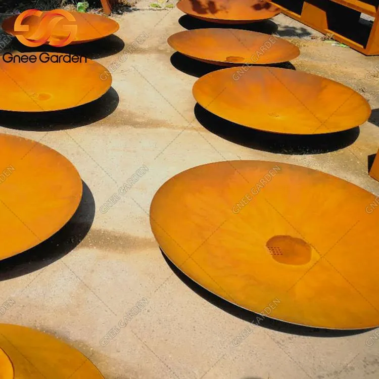 Bruciatore per tronchi da esterno Corten