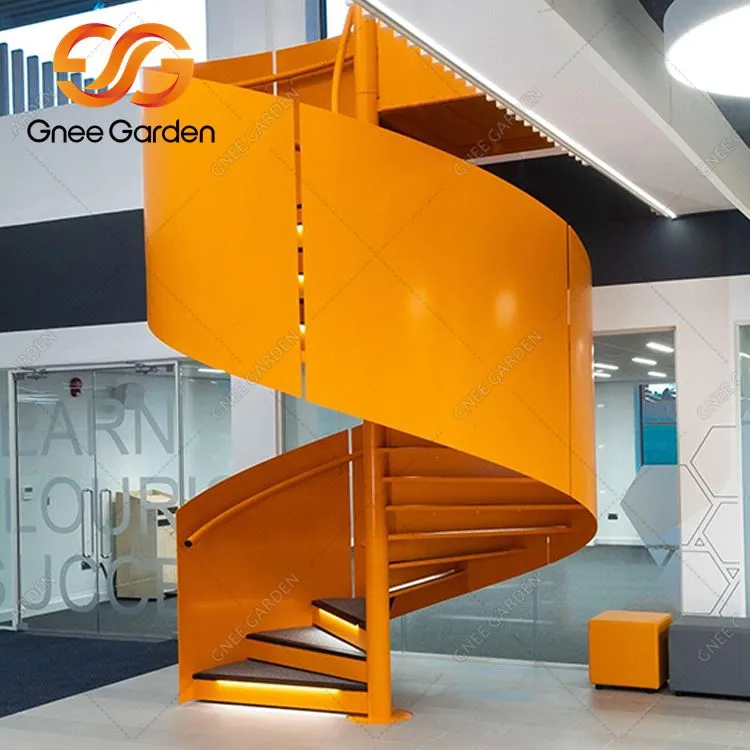 Corten ha sollevato le scale arrugginite