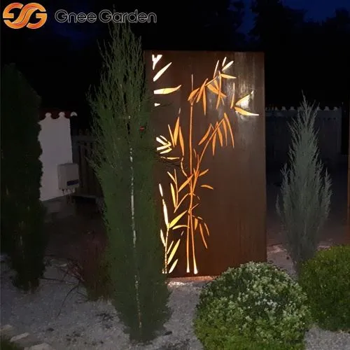 Pannelli a schermo corten decorativo in bambù