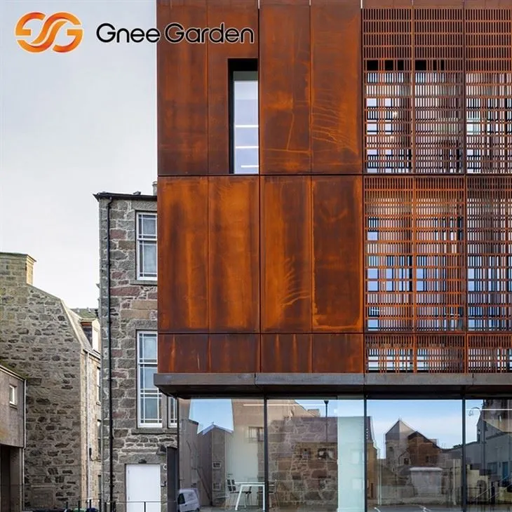 Corten Steel Cladding Nature Nature Rusted Wall