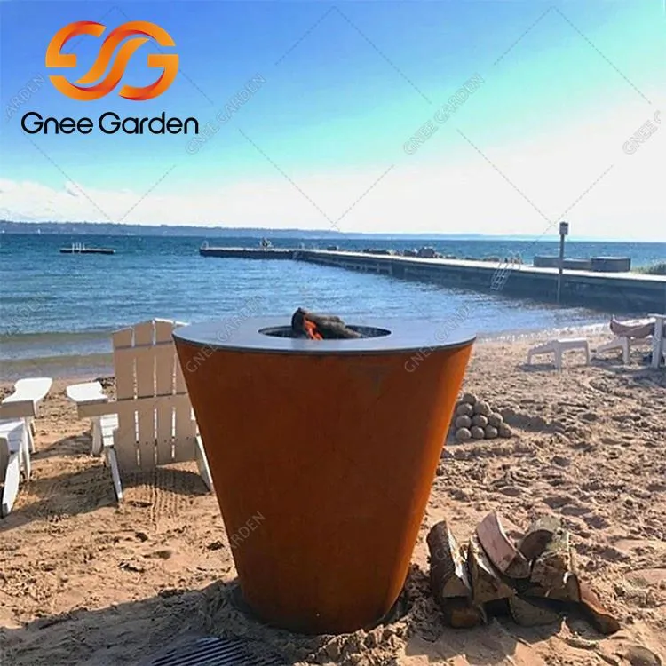 Barbecue Griglia In Acciaio Corten