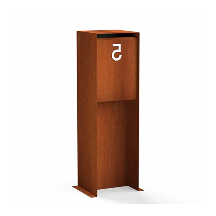 Cassetta postale in acciaio corten