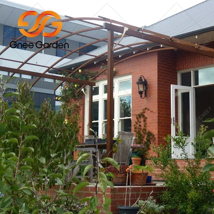 Gazebo da giardino in metallo acciaio corten