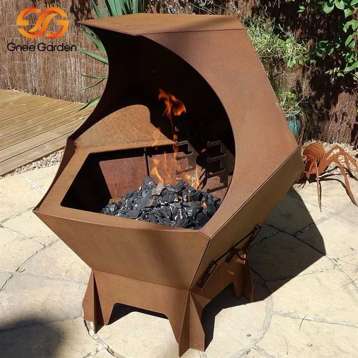 Artistic Corten Steel Bbq