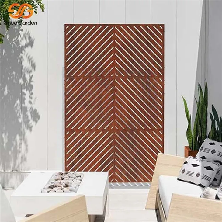 Custom corten steel privacy screens