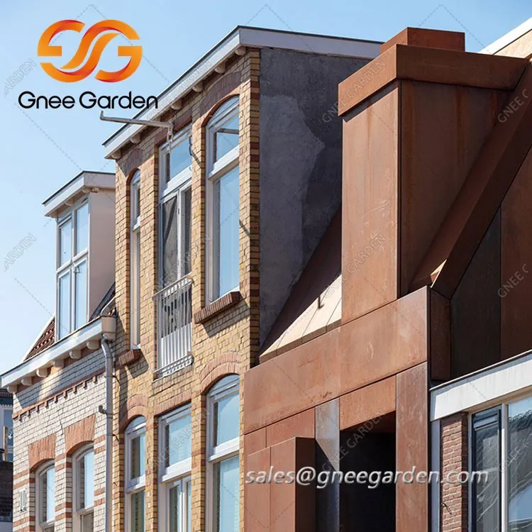 Pannelli di rivestimento in acciaio Corten