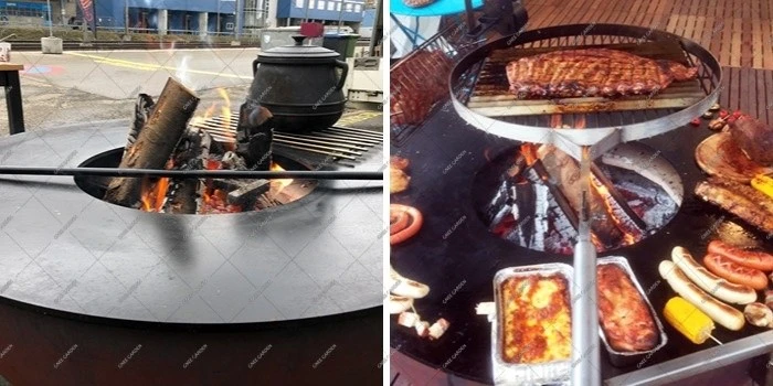 Corten steel outdoor charcoal grill Corten steel outdoor charcoal grill
