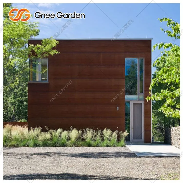 Pannelli per pareti interni in metallo corten