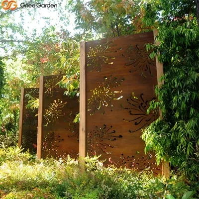 Idee di design utilizzando schermi decorativi Corten - Gneegarden
