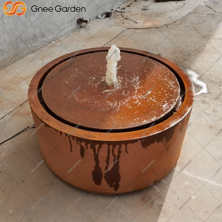 Caratteristica dell'acqua Corten per esterni con pompa incorporata