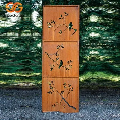 Pannelli schermanti in acciaio Corten