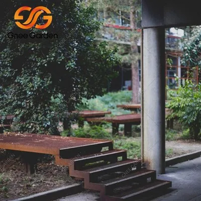 Gradini da giardino su misura in acciaio Corten