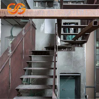 Scale da giardino in acciaio Corten