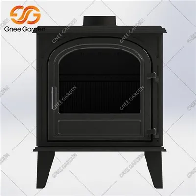 Stufa a legna in salotto