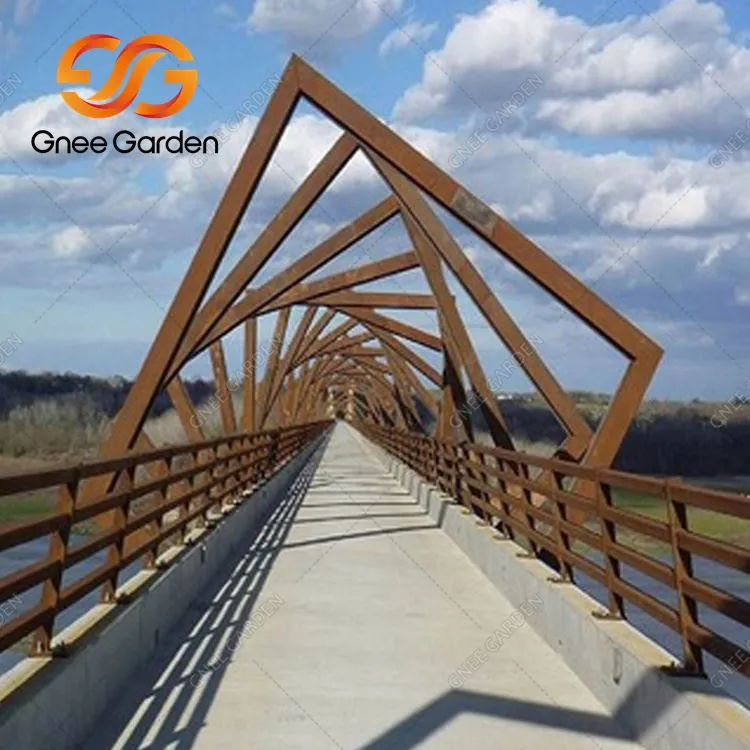 Ponte in acciaio resistente agli agenti atmosferici