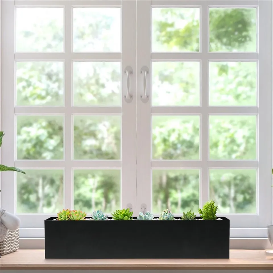 Weathering Steel Flowerpot Simple Design