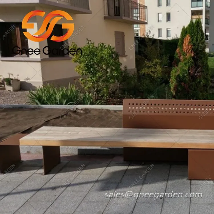 Mobili da esterno in acciaio resistente agli agenti atmosferici